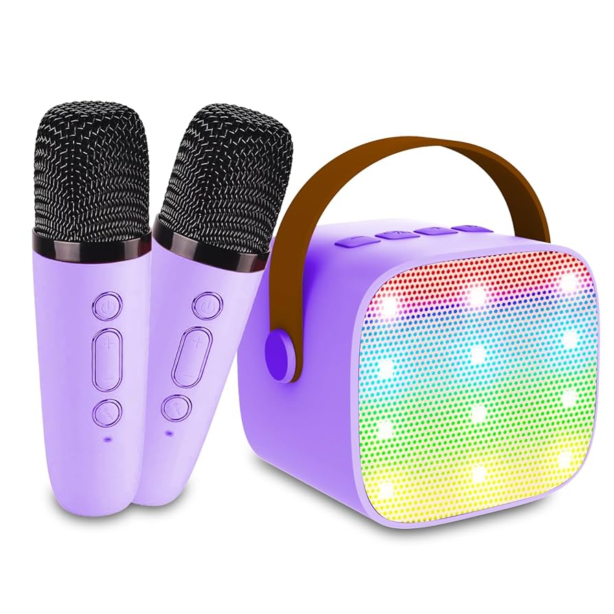 KARAOKE WIRELESS SPEAKER マイク付き Amazon.com: Portable Bluetooth Karaoke Speaker with 2